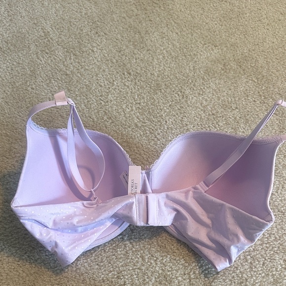 NWT Victoria Secret Light Purple Polka Dot Bra size 36DDD - Picture 4 of 4